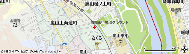 京都府京都市西京区嵐山東海道町4-19周辺の地図
