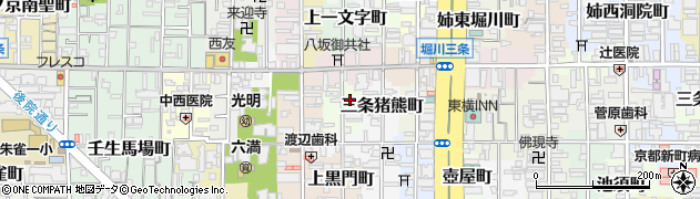 京都府京都市中京区下一文字町321周辺の地図