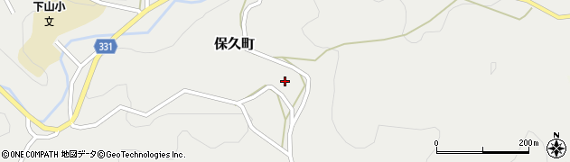 愛知県岡崎市保久町（下モ上ケ）周辺の地図