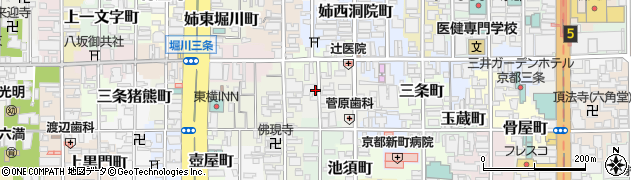 京都府京都市中京区猩々町周辺の地図