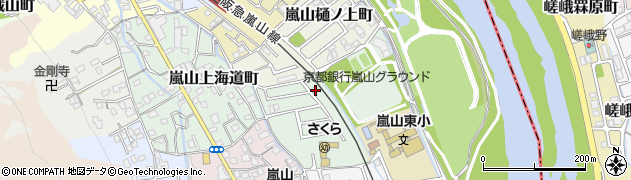 京都府京都市西京区嵐山東海道町4-21周辺の地図