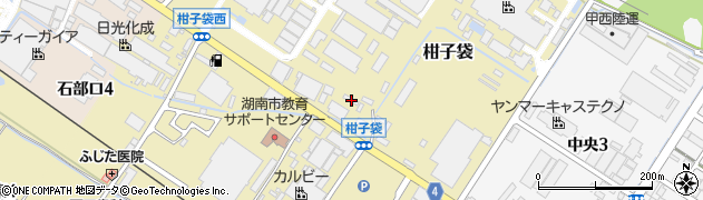 滋賀県湖南市柑子袋288周辺の地図
