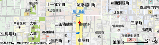 堀川通周辺の地図