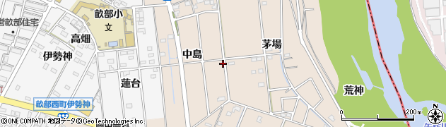 愛知県豊田市畝部東町中島176周辺の地図