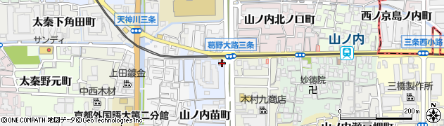 京都府京都市右京区山ノ内苗町1周辺の地図