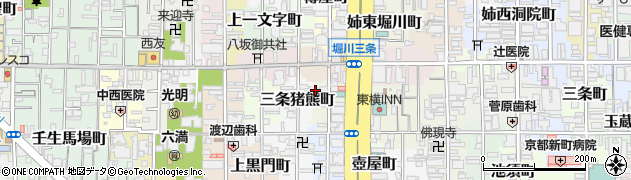 京都府京都市中京区下八文字町691周辺の地図