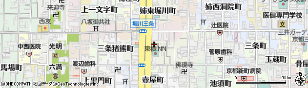 京都府京都市中京区橋浦町215周辺の地図