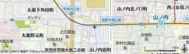 京都府京都市右京区山ノ内苗町5周辺の地図