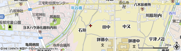 京都府亀岡市篠町柏原石垣26周辺の地図