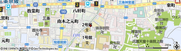 京都府京都市東山区梅宮町周辺の地図