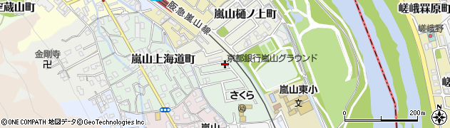 京都府京都市西京区嵐山東海道町4-34周辺の地図