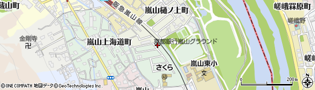 京都府京都市西京区嵐山東海道町4-26周辺の地図