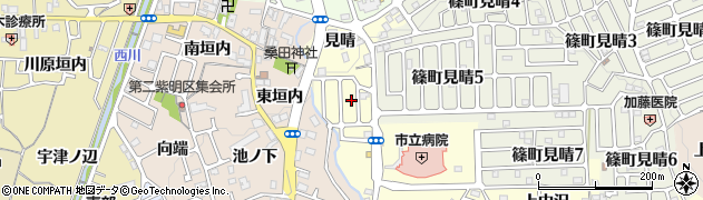 京都府亀岡市篠町篠（野田）周辺の地図