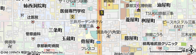 京都府京都市中京区饅頭屋町周辺の地図