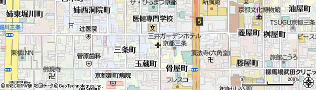 京都府京都市中京区烏帽子屋町周辺の地図