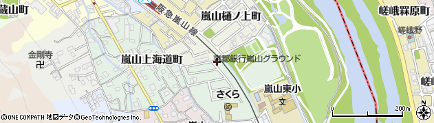 京都府京都市西京区嵐山東海道町4-30周辺の地図