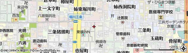 京都府京都市中京区橋東詰町18周辺の地図