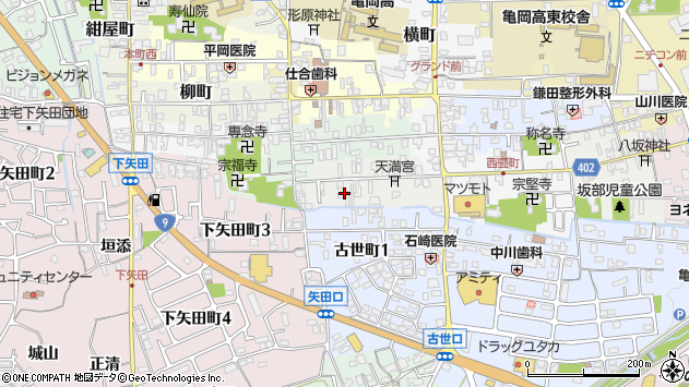 〒621-0818 京都府亀岡市京町の地図