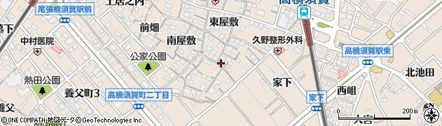 愛知県東海市高横須賀町東屋敷10周辺の地図