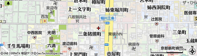 京都府京都市中京区下八文字町685周辺の地図