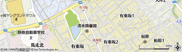 EARTH静岡清水駐車場周辺の地図