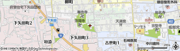 京都府亀岡市矢田町周辺の地図
