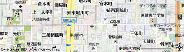 京都府京都市中京区橋東詰町27周辺の地図