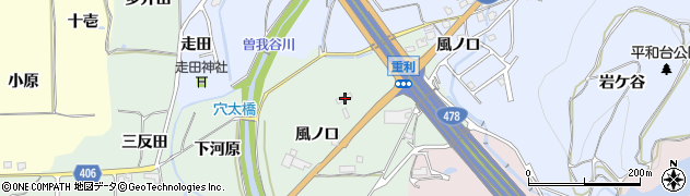 京都府亀岡市曽我部町重利風ノ口22周辺の地図