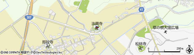 法興寺周辺の地図