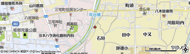 京都府亀岡市篠町柏原石垣35周辺の地図