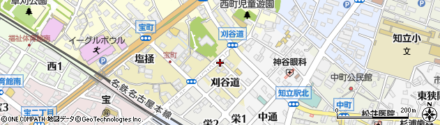 愛知県知立市宝町刈谷道の地図 住所一覧検索 地図マピオン