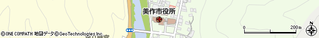 岡山県美作市周辺の地図