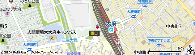 大府駅西駐車場周辺の地図