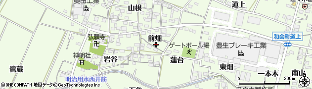 愛知県豊田市和会町前畑12周辺の地図