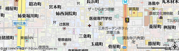 京都府京都市中京区衣棚町周辺の地図