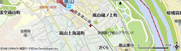 京都府京都市西京区嵐山樋ノ上町4周辺の地図