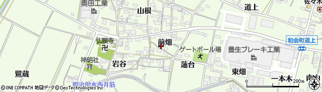 愛知県豊田市和会町前畑13周辺の地図
