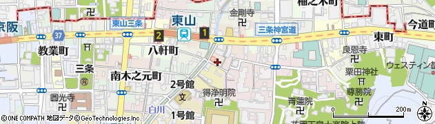 京都府京都市東山区五軒町106周辺の地図