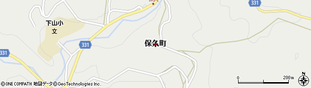 愛知県岡崎市保久町周辺の地図