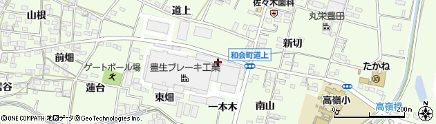 愛知県豊田市和会町荒子周辺の地図