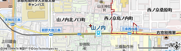 京都府京都市右京区山ノ内宮前町周辺の地図