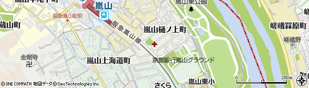 京都府京都市西京区嵐山樋ノ上町周辺の地図