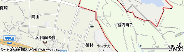 愛知県東海市加木屋町御林170周辺の地図