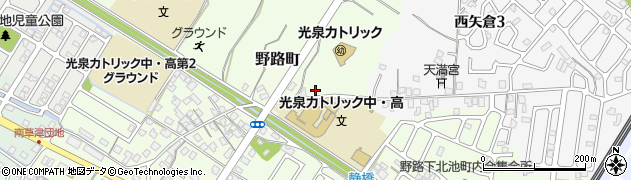 滋賀県草津市野路町189-3周辺の地図