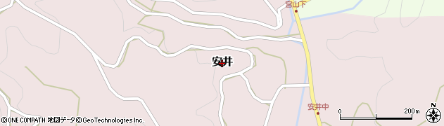 岡山県美咲町（久米郡）安井周辺の地図