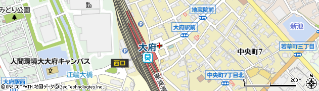 大府駅東周辺の地図