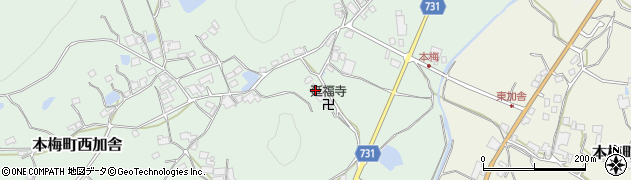 京都府亀岡市本梅町西加舎的場12周辺の地図