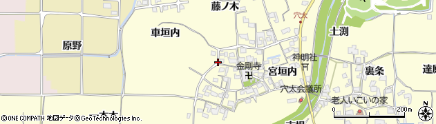 京都府亀岡市曽我部町穴太周辺の地図