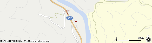 愛知県新城市愛郷和手貝津周辺の地図
