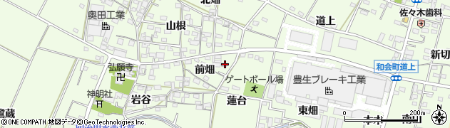 愛知県豊田市和会町前畑4周辺の地図